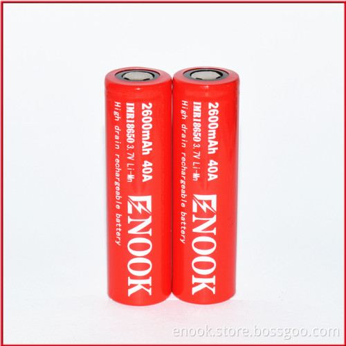 Enook 18650 2600mah 3.7v E-cig Battery